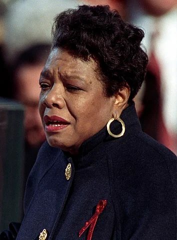 Maya Angelou, author and poet renowned for her powerful poem 'Still I Rise', symbolizing strength and resilience.