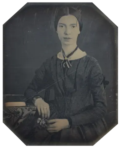 "Emily Dickinson, celebrated for her introspective poetry, including the famous 'Hope is the Thing with Feathers'."